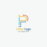 brief logo ontwerpsjabloon. vector illustratie