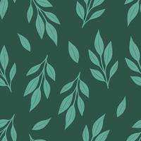 naadloze bloemmotief met groene bladeren. perfect voor posters van textielbehang. vector