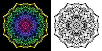 mandalapatroon in toegepaste Thaise stijl. vector