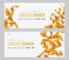 abstracte patroonbanner. abstracte vorm patroon. creatieve banner ontwerpsjabloon. kleurrijke spandoek. abstracte achtergrondbanner vector