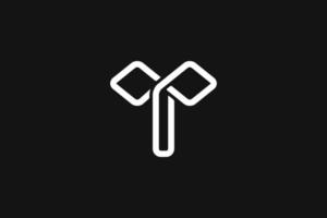 letter t oneindig monogram logo ontwerp, lus element identiteit vector