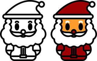 kerstman, grappige karakters voor kerst vectorillustratie vector