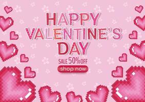 kleurrijke schattige romantische valentijn achtergrond vector