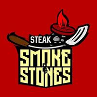 steak rook en steen logo vector