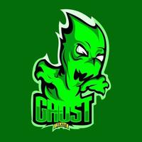 spook mascotte logo gamin vectorg, illustratie mascotte vector