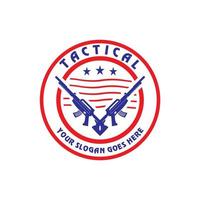 tactisch logo, krijger logo vector