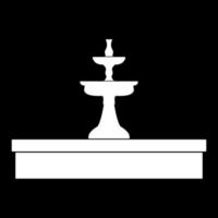 fontein pictogram witte kleur vector