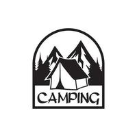 camping logo, avontuur logo vector