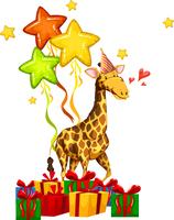 gelukkig feest giraffe concept vector