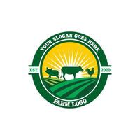 boerderij logo, ranch logo vector