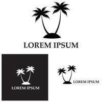 kokospalm pictogram vectorillustratie vector