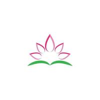 schoonheid vector lotusbloemen ontwerp logo sjabloon pictogram