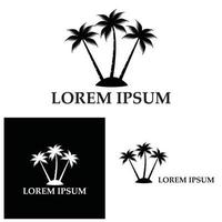 kokospalm pictogram vectorillustratie vector