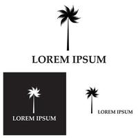 kokospalm pictogram vectorillustratie vector