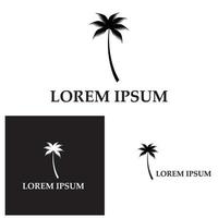 kokospalm pictogram vectorillustratie vector