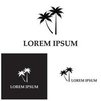 kokospalm pictogram vectorillustratie vector