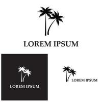 kokospalm pictogram vectorillustratie vector