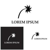 kokospalm pictogram vectorillustratie vector