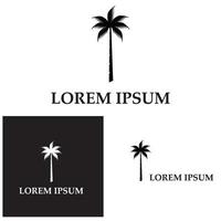 kokospalm pictogram vectorillustratie vector