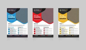 digitaal marketingbureau creatieve moderne zakelijke flyer ontwerpsjablonen gratis vector