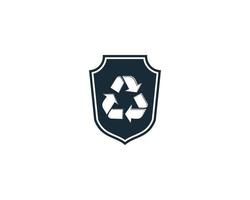recycle schild pictogram vector logo sjabloon illustratie ontwerp