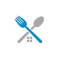 abstracte restaurant vector, voedsel logo vector