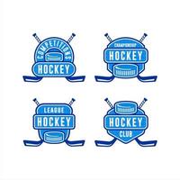 hockeykampioenschap competities logo ontwerp vector