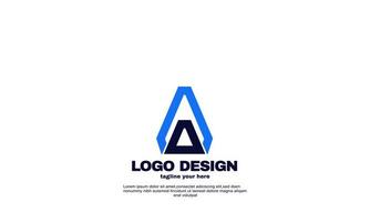 voorraad abstracte moderne opvallende identiteit corporate bedrijf en business logo ontwerpsjabloon vector