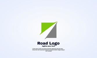 voorraad abstract idee weg link logo ontwerpsjabloon vector