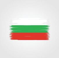 bulgarije vlag met penseelstijl vector