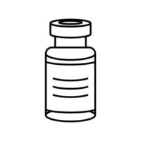 geneeskunde fles pictogram. capsule, tablet, vaccin fles vector pictogram.