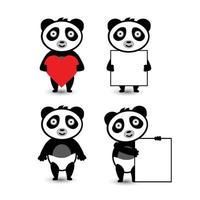 panda ontwerp illustratie vector