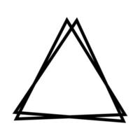 geometrisch driehoekig frame vector