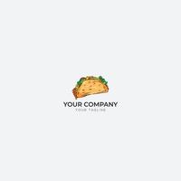 taco food restaurant logo snack vector