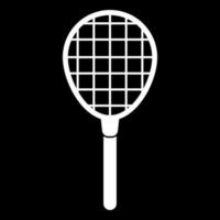 tennisracket witte kleur pictogram. vector
