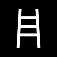 ladder het is een wit pictogram. vector