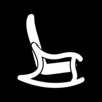 schommelstoel witte kleur pictogram. vector