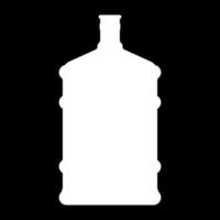 dispenser grote flessen witte kleur pictogram. vector