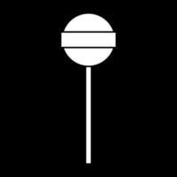 lolly witte kleur pictogram. vector