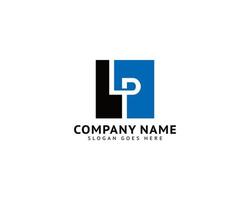 eerste letter lp logo sjabloonontwerp