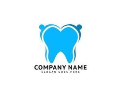 mensen tandheelkundige logo sjabloonontwerp vector