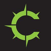 letter c logo pictogram sjabloon ontwerpelementen. vector