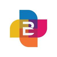 alfabet letters pictogram logo cb of bc vector