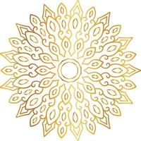 mandala-ontwerp met gouden kunstwerken, vintage, koninklijk, cirkel, bloem vector