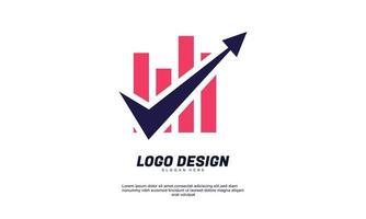 abstracte creatieve boekhouding ontwerp logo sjabloon financiën logo ontwerp vectorillustratie vector