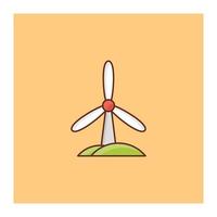 turbine vectorillustratie op een achtergrond. premium kwaliteit symbolen. vector lijn egale kleur pictogram voor concept en grafisch ontwerp.