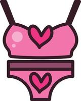 bikini vectorillustratie op een transparante achtergrond. premium kwaliteit symbolen. vector lijn egale kleur pictogram voor concept en grafisch ontwerp.