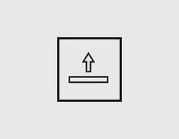 upload pictogram vector op witte achtergrond