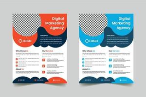 flyer-sjabloonontwerp voor digitale marketing vector