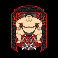 Japanse sumo illustratie vector